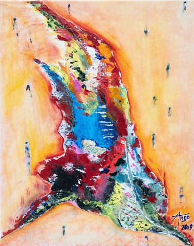 Acryl Gemälde Abstrakt Malen Ango